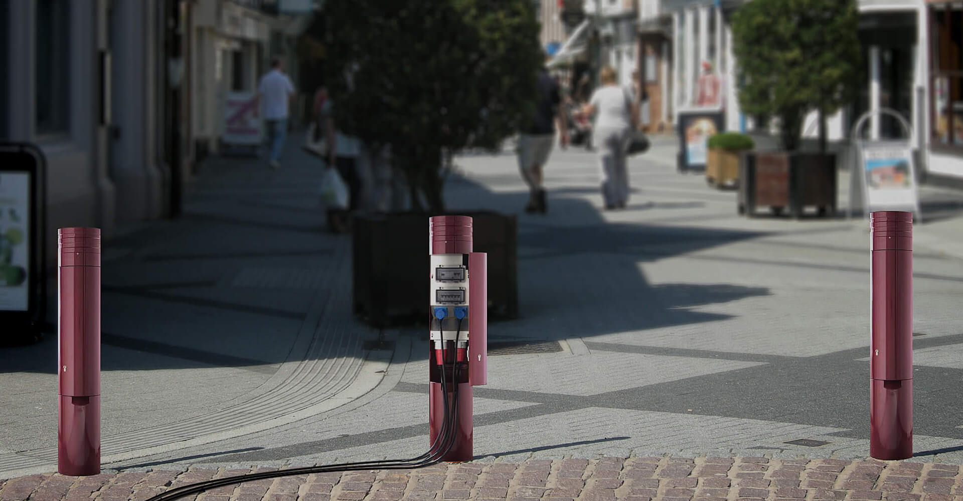 Pop Up Power Supplies retractable & inground service units